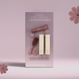 Zestaw DAVROE MOISTURE – 4 produkty (w tym szczotka GRATIS!)